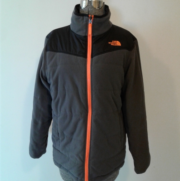 The North Face Boys Reversible Puffer Jacket Fleece Size XL 18-20 mens M - Picture 4 of 9